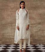 Ivory Sequined Kurta Set