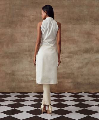Ivory Sequined Kurta Set 4