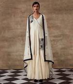 Ivory Angrakha Kurta & Dupatta