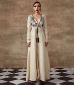 White Organic Cotton Moon Beam Kimono And Pant Set