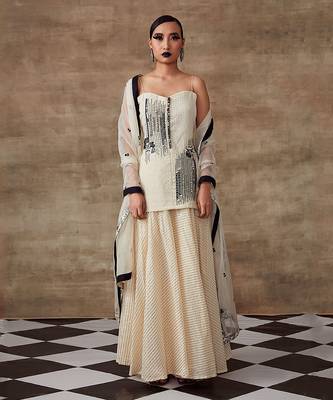 Ivory lehenga set 1