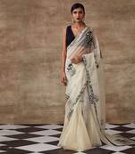 Ivory Organza Saree  Set