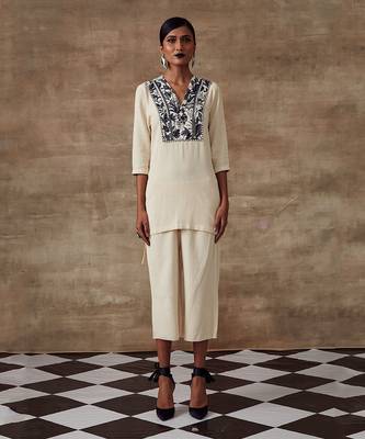 Ivory Organic Cotton Co-Ord Set 1