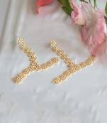 Gold Finish Kundan Polki Handharness