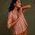 Peach & Brown Chandra Top And Pant