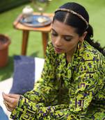 Gold 3d Embroidery Headband