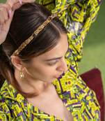 Gold 3d Embroidery Headband