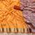 Mustard woven silk blend saree with blouse