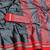 Grey woven silk saree with blouse
