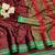 Maroon woven silk saree with blouse