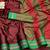 Maroon woven silk saree with blouse