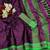 Wine woven silk saree with blouse