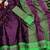 Wine woven silk saree with blouse