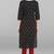 Girlish And Ethnic Black Colour Party Wear Cotton Kurti Textured In Ikkat