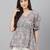 Trendy Short Kurti In Aqua  Colour Cotton Fabric With Floral Printed Texture