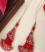 Styylo Fashion Women's Handmade Ethnic Hanging Latkan Bell Tassel For Blouse Saree,Lehenga and Suits