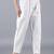 Seva Chikan Hand Embroidered Lucknowi Chikankari White Cotton Palazzo Pant for Women