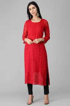 Hand Embroidered Lucknowi Chikankari Black Cotton Jagging  for Women