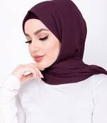 Red plain viscose hijab