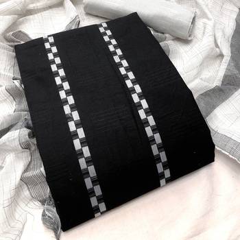 Black stripes print cotton salwar 1