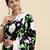 Black Colour Digital Satin Silk With Floral Printed Saree Also Comes With Unstitched Blouse