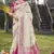 Pink & Cream Banarasi Silk Zari Woven Designer Wedding Saree with Blouse