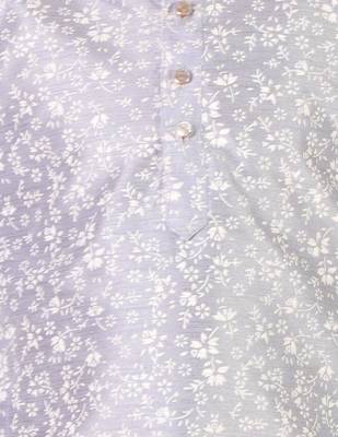 Sky Blue Stripes SIlk Jacquard Kurta Pajama Set // Traditional Wear 5