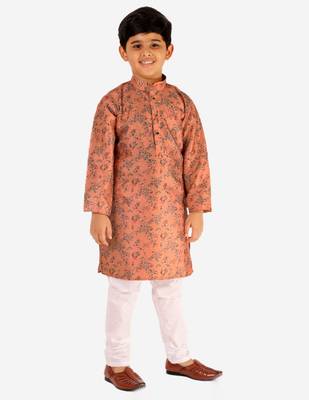Pink Stripes SIlk Jacquard Kurta Pajama Set // Traditional Wear 2