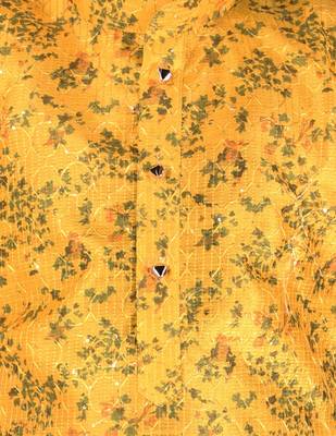 Yellow Stripes SIlk Jacquard Kurta Pajama Set // Traditional Wear 2