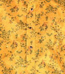 Yellow Stripes SIlk Jacquard Kurta Pajama Set // Traditional Wear