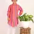 Pink Stripes Cotton Jacquard Kurta Pajama Set // Traditional Wear