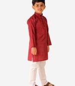 Gajiri Stripes SIlk Jacquard Kurta Pajama Set // Traditional Wear