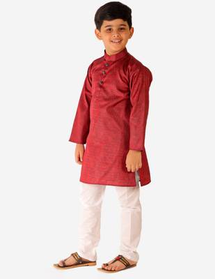 Gajiri Stripes SIlk Jacquard Kurta Pajama Set // Traditional Wear 2