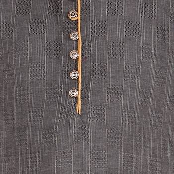 Grey Stripes SIlk Jacquard Kurta Pajama Set // Traditional Wear 2
