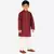 Maroon Stripes SIlk Jacquard Kurta Pajama Set // Traditional Wear