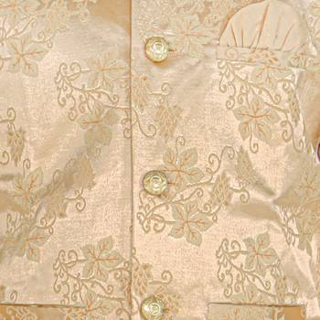 Gold Stripes jacquard Silk Kurta Pajama Set // Traditional Wear 2