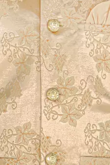 Gold Stripes jacquard Silk Kurta Pajama Set // Traditional Wear