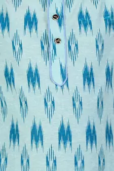 Firozi Stripes Cotton Jacquard Kurta Pajama Set // Traditional Wear