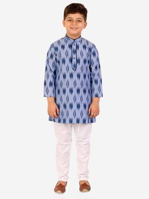 Dark Green Stripes Cotton Jacquard Kurta Pajama Set // Traditional Wear 2
