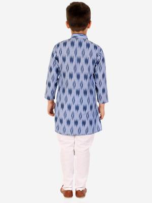 Dark Green Stripes Cotton Jacquard Kurta Pajama Set // Traditional Wear 3