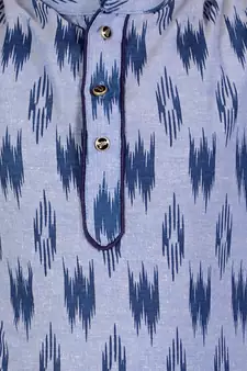 Dark Green Stripes Cotton Jacquard Kurta Pajama Set // Traditional Wear
