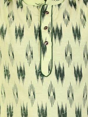 Navy Blue Stripes Cotton Jacquard Kurta Pajama Set // Traditional Wear 2