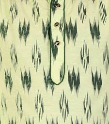 Navy Blue Stripes Cotton Jacquard Kurta Pajama Set // Traditional Wear