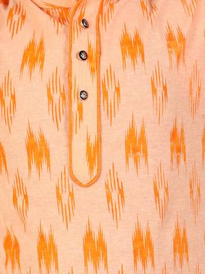 Red Stripes Cotton Jacquard Kurta Pajama Set // Traditional Wear 2