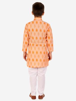 Red Stripes Cotton Jacquard Kurta Pajama Set // Traditional Wear 5