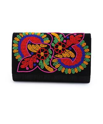 Beaded floral envelope clutch 2