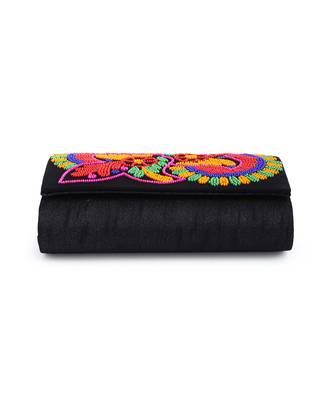 Beaded floral envelope clutch 5