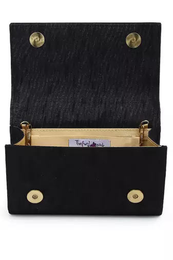 Beaded floral envelope clutch