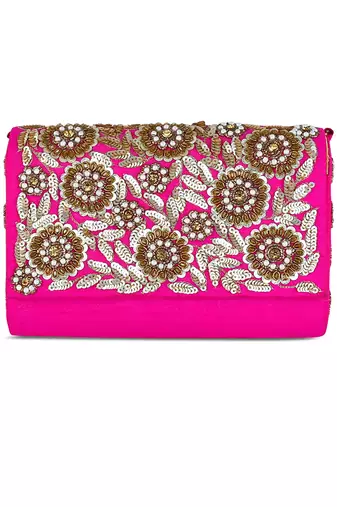 Beauteous Pink clutch