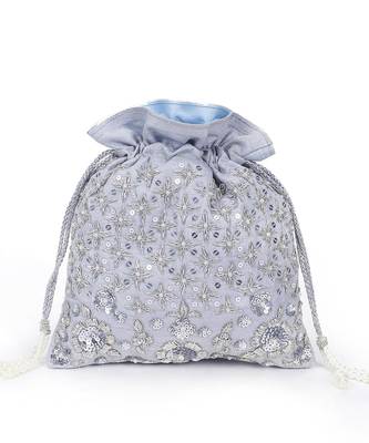 Bedazzle silver potli 1